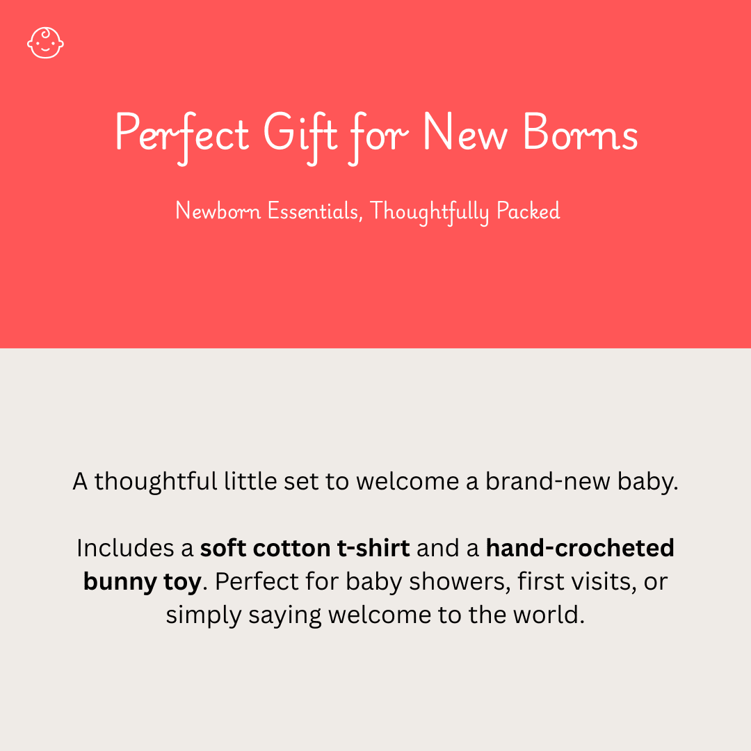 Just Arrived (Pip) – 2 piece Unisex Newborn Gift Hamper
