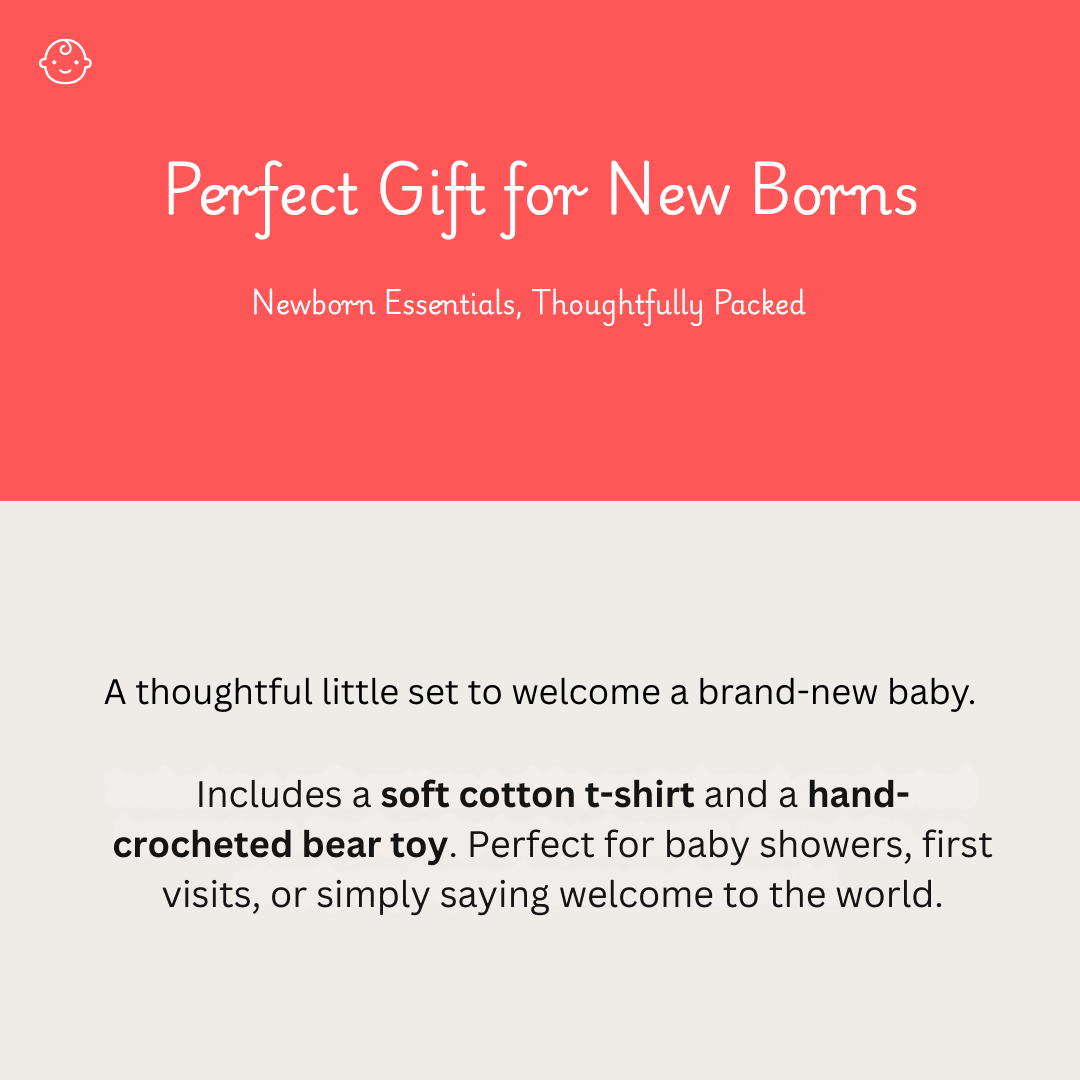 Just Arrived (Tumble) – 2 piece Unisex Newborn Gift Hamper