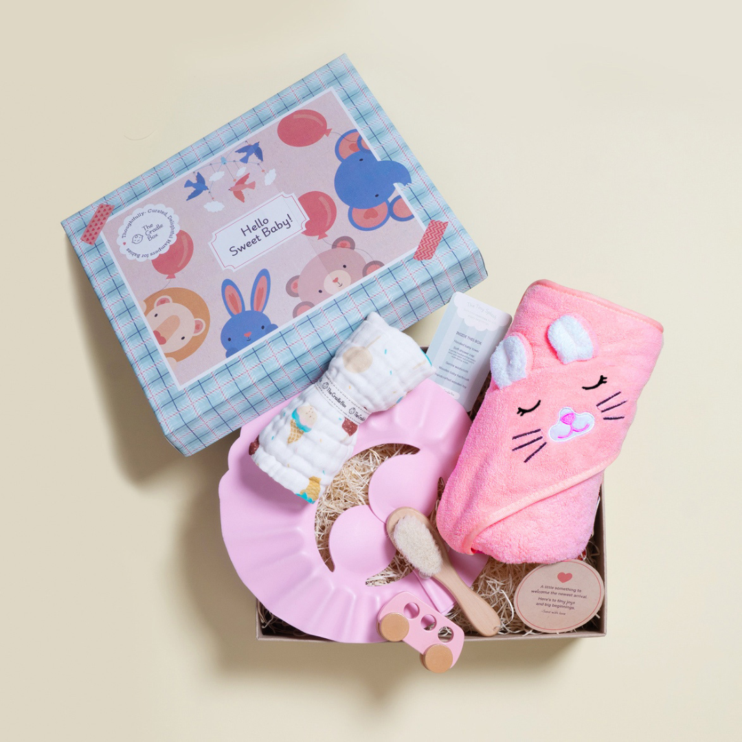 The Tiny Splash – Newborn Baby Girl Bath Hamper