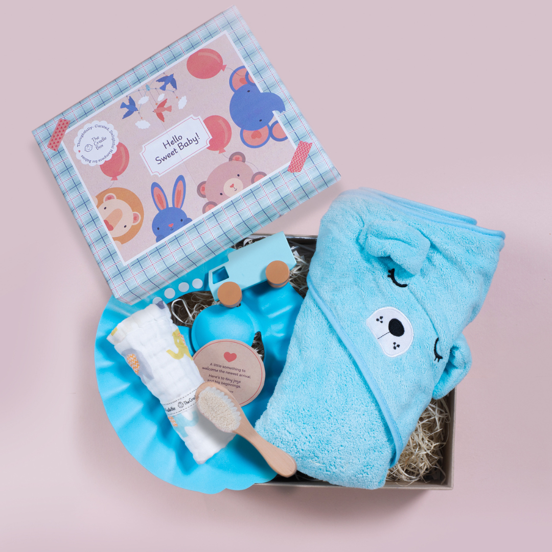 The Tiny Splash – Newborn Baby Boy Bath Hamper