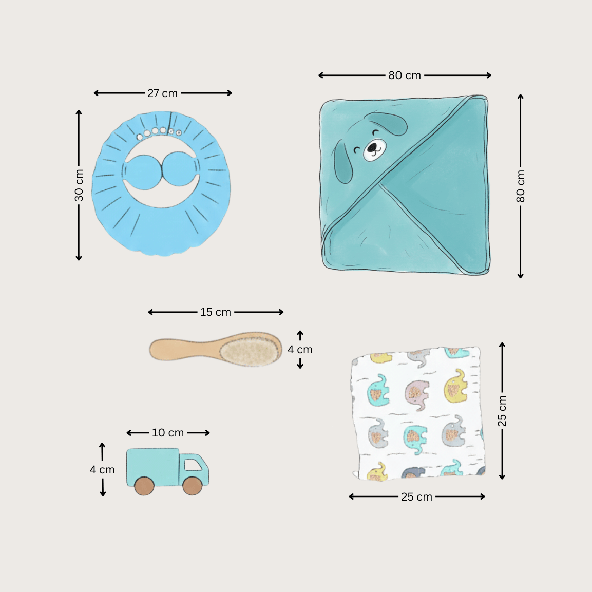 The Tiny Splash – Newborn Baby Boy Bath Hamper